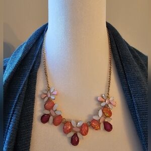 Floral Formal Pink Necklace